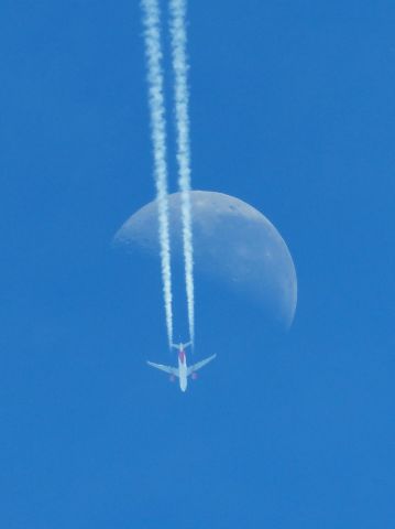 Airbus A330-200 (N334QT) - Interceptando el EZE VOR a FL350 rumbo SCEL