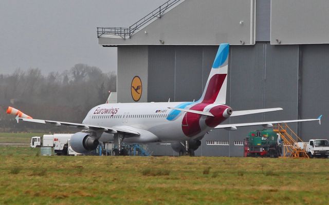 Airbus A320 (D-ABFO) - eurowings (ex-air berlin) a320-214 d-abfo after painting by iac in shannon 10/1/17