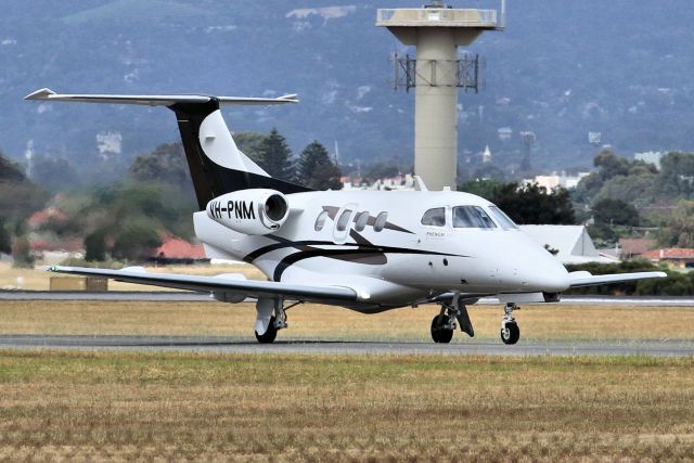 VH-PNM — - Embraer EMB-500 (Phenom 100) VH-PNM taxis to runway 05 at Adelaide bound for Essendon.