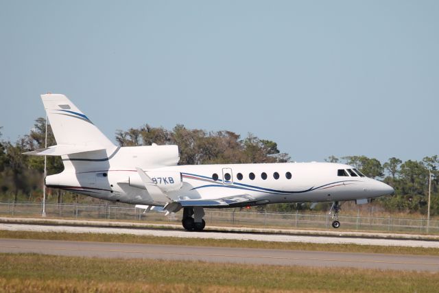 Dassault Falcon 50 (N87KB) - Falcon 87KB arrives on Runway 6 at Southwest Florida International Airport  (12/12/24)