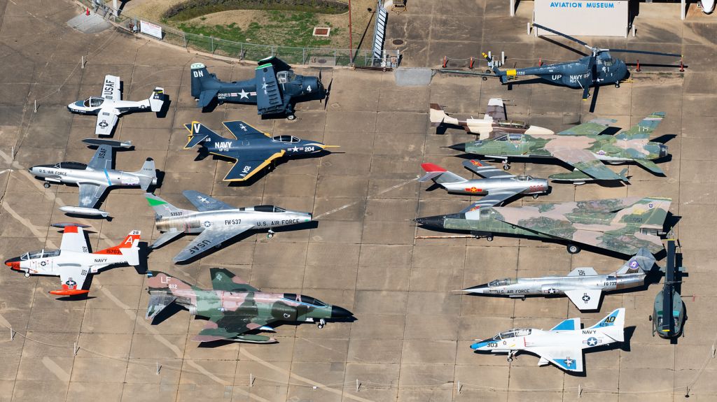 — — - The fantastic assortment of military aviation at Tyler's Historic Aviation Memorial Museum in East Texas.