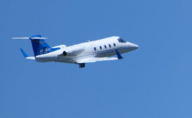 Learjet 55 (N824CC) - Shown here departing is a Learjet 55 in the Summer of 2018.