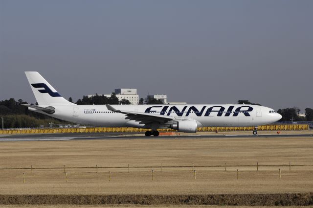 Airbus A330-300 (OH-LTR) - Landing at NRT Airport Runway R/W16R on 2011/12/29