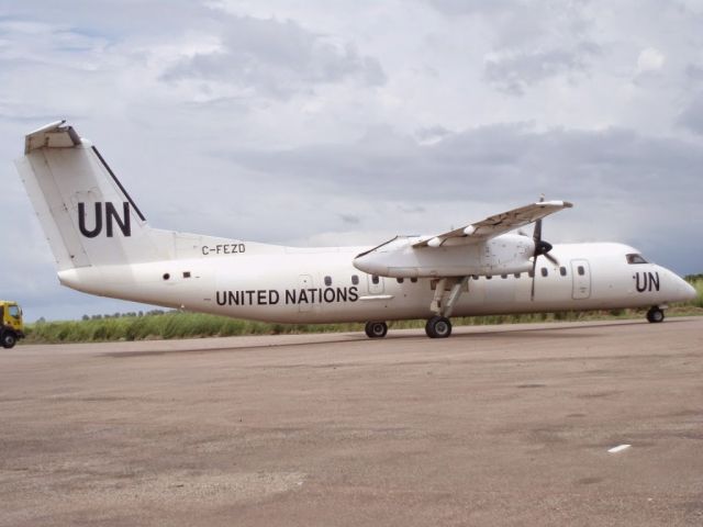 — — - I was standing by my aircraft to take the shot of the Dash 8 departing Malakal airport innSouth Sudan