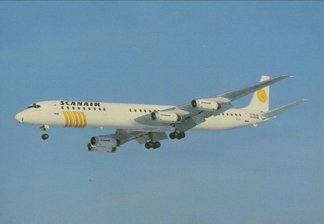 McDonnell Douglas DC-8-60 (SE-DBC) - scanned from postcardbr /scanair