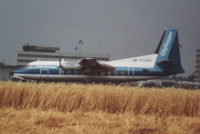 PH-SAD — - NLM Cityhopper F27-200 cn10272 take off rwy 24 aug 1984