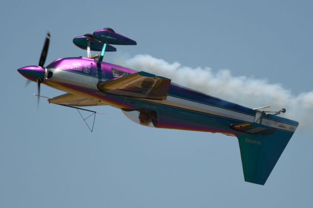 ZIVKO Edge 540 (N540WS) - Legacy of Liberty airshow 2024br /Bill Stein in inverted flight