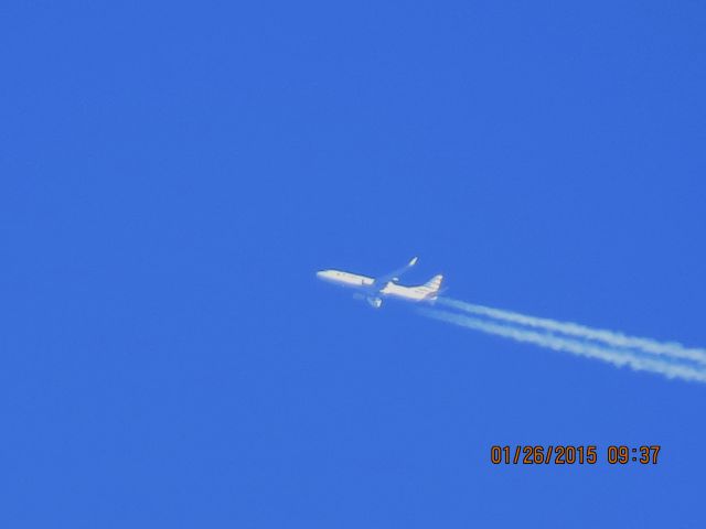 Boeing 737-800 (N894NN) - American Airlines flight 1081 from IAD to LAX over Southeastern Kansas at 38,000 feet.