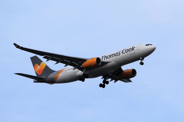 Airbus A330-200 (G-TXCB) - Orlando (MCO). Thomas Cook Airlines flight MT2604 arriving from Manchester (MAN) on final approach to runway 17L.br /br /Taken from Walmart on Sth Goldenrod Rd, Nth of MCO Airport on the approach to Runway 17Lbr /2017 10 22  a rel=nofollow href=http://alphayankee.smugmug.comhttps://alphayankee.smugmug.com/a