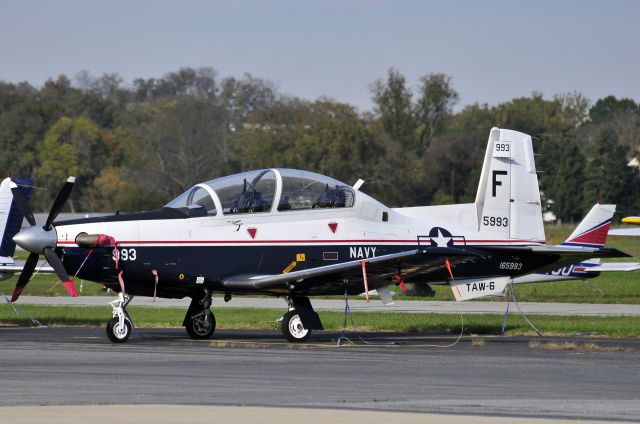 Raytheon Texan 2 (USN165993) - Seen at KFDK on 10/11/2009.      a href=http://discussions.flightaware.com/profile.php?mode=viewprofile&u=269247  [ concord977 profile ]/a