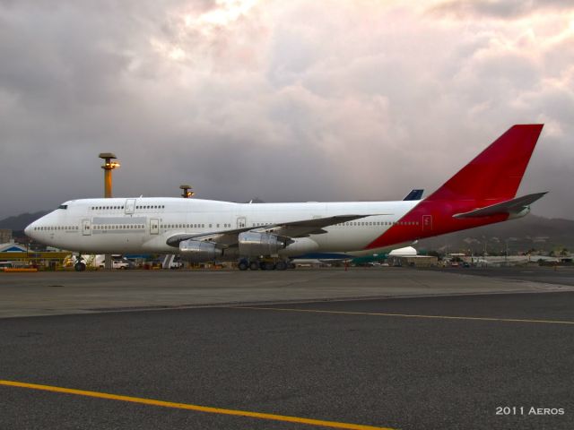 Boeing 747-400 (VH-OJB) - SADLY THE JUMBOS ARE DISAPPEARING FROM OUR SKIES. HERE AT VICTORVILLE IS THE FINALLY FATE OF THESE FANTASTIC LEGIONARY AIRCRAFT. VH-JB WAS THE ORIGINAL WANALA DREAMING AIRCRAFT FOR QANTAS. NOW SHE STAND BEING STRIPPED OF HER DIGNITY 