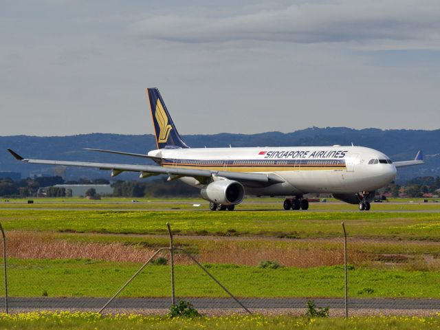 Airbus A330-300 (9V-STO) - On taxi-way heading for take off on runway 05, for flight home to Singapore. Thursday, 12th July 2012.