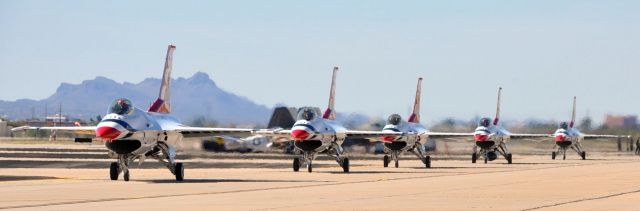 Lockheed F-16 Fighting Falcon — - Thunder & Lightning Over Arizona airshow - March 13, 2016