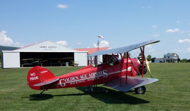 WACO O (N760E) - Shown here is a 1929 WACO Model 10 GXE/ASO Biplane in the Summer of 2019.