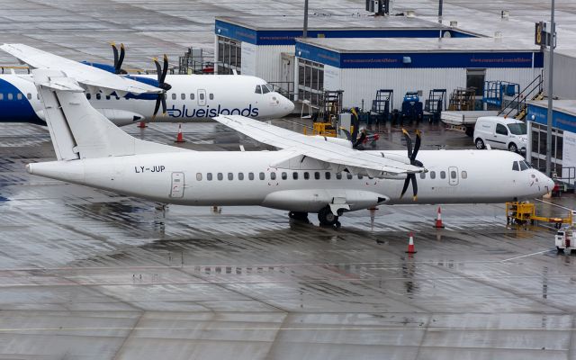 Aerospatiale ATR-72-500 (LY-JUP) - Operating services for Aurigny (AUR)