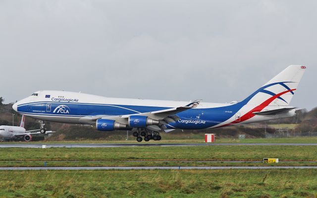 Boeing 747-400 (G-CLAA) - cargologic air b747-446f g-claa about to land at shannon 8/11/17.