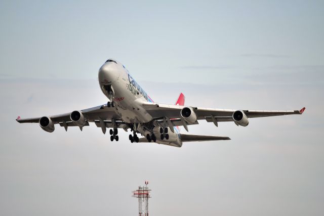 Boeing 747-400 (LX-TCV) - Departing 23-L on 10-01-20