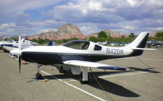 Lancair Legacy 2000 (N42DK) - N42DK -Lancair Legacy on display at Sedona AZ Fly-In