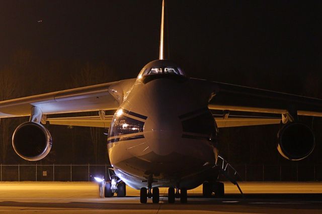 Antonov An-124 Ruslan (RA-82077) - Our guests and the Antonov A124, operating as VDA4387 heavy, prepping for departure to Toulouse-Blagnac (TLS / LFBO) early this morning, 22 Mar 2021.