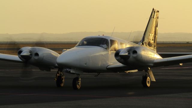 Piper Seneca (ZK-NAP) - Air Napier charter to Auckland in the late evening.