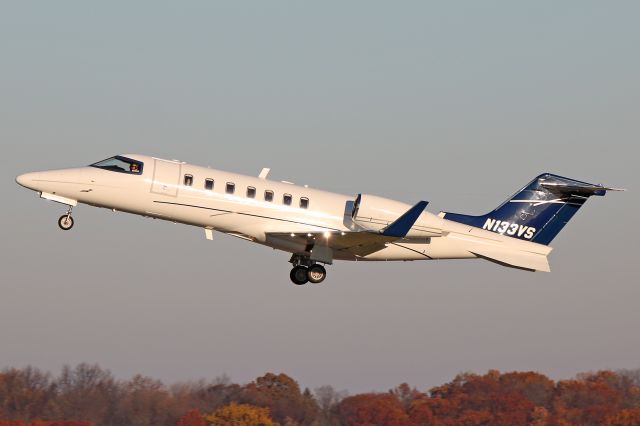 Learjet 45 (N133VS) - ERY133 departing RWY 24L for Trenton Mercer (KTTN) Friday morning, 24 Nov 2017.