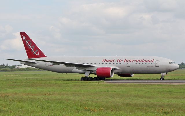 Boeing 777-200 (N819AX) - omni b777-2u8er n819ax arriving in shannon 18/5/18.