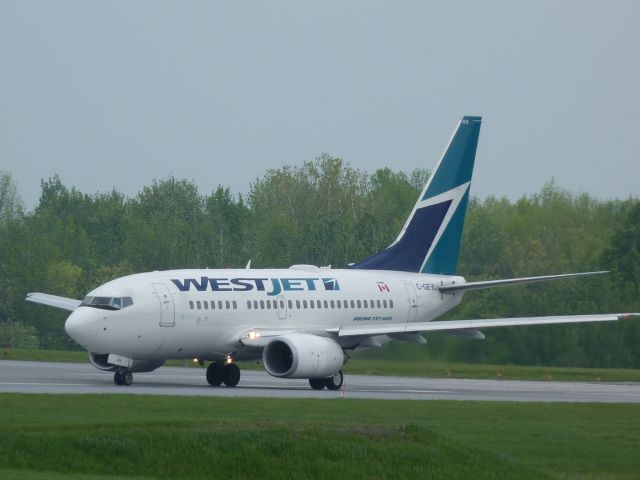 BOEING 737-600 (C-GEWJ) - preparing for take off