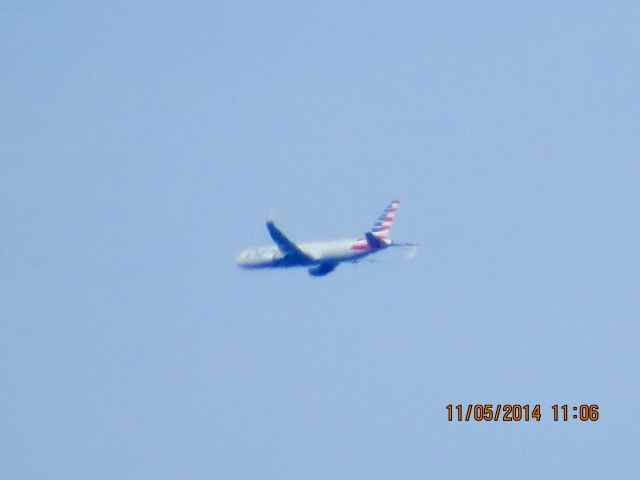 BOEING 767-300 (N342AN) - American Airlines test flight 9639 out of Tulsa to Tulsa over Southeastern Kansas at 27,000 feet. Think they was doing a stall test. Pretty slow.