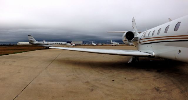 Cessna Citation Sovereign — - Cold front blowing into San Antonio