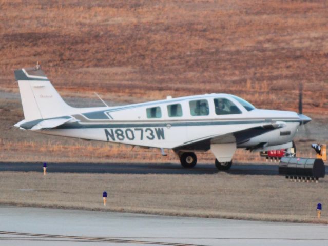 Beechcraft Bonanza (36) (N8073W) - Performing run-up at 20R at PDK on 02/16/2011