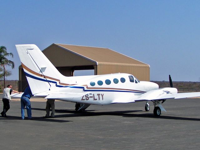 Cessna Chancellor (ZS-LTY) - At the Venetia Mine. South Africa