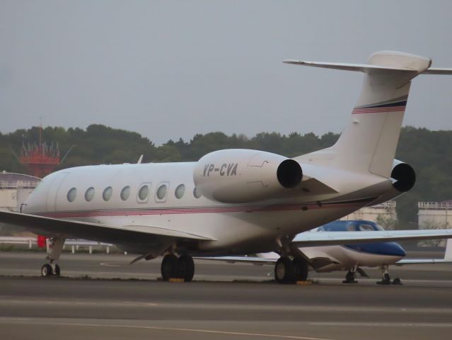 Gulfstream Aerospace Gulfstream G650 (VP-CVA) - Photo taken on Apr 14, 2023.