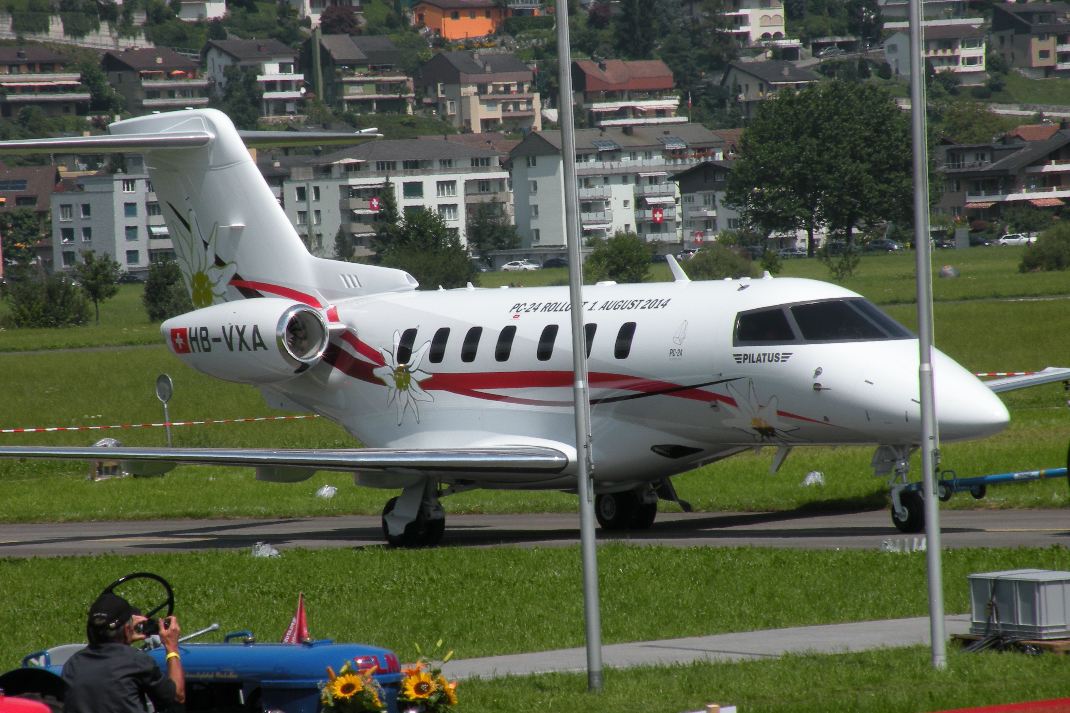 HB-VXA — - PC-24 ROLLOUT - 1 AUGUST 2014