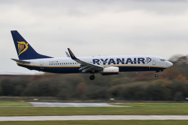 Boeing 737-800 (EI-EVI) - RYR4777 arriving after the relatively short hop from Shannon
