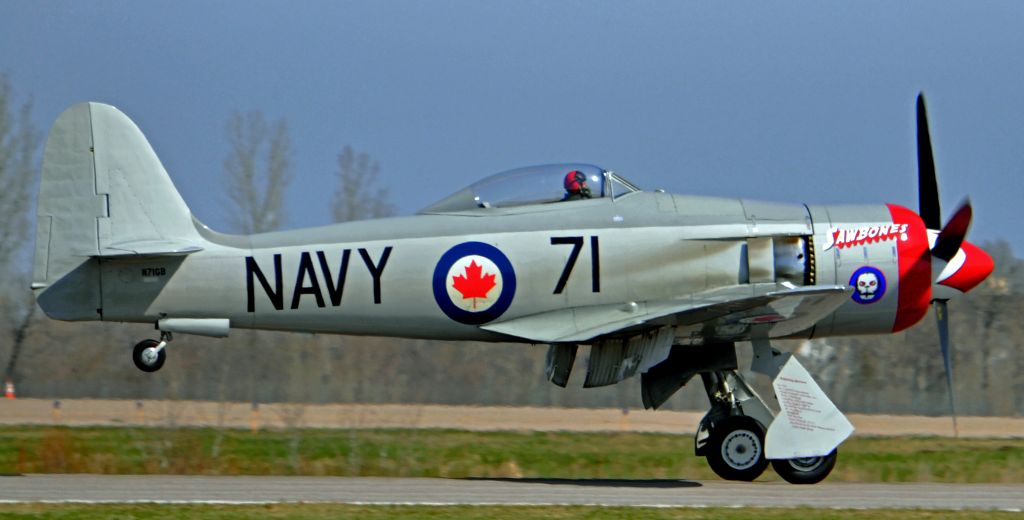 N71GB — - The sawbones race plane landing at Anoka Mn.