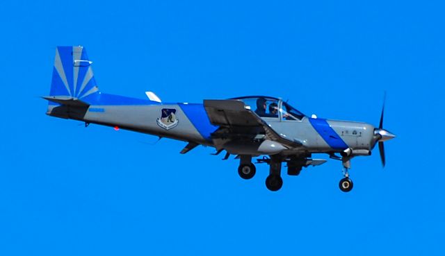 VALMET Redigo (N55AS) - N55AS Valmet L-90TP Redigo s/n 029 Blue Air Training - A-90 Raiderbr /br /North Las Vegas Airport  KVGTbr /Photo: TDelCorobr /January 25, 2023 