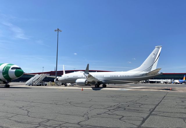 Boeing 737 MAX 8 (N1TS) - Tango Sierra Max8 BBJ @ Logan 06/13/24br /No longer a B737BBJbr /Interesting registration......