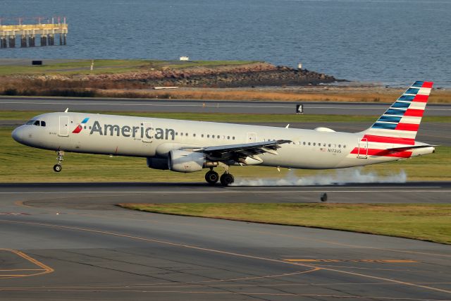 Airbus A321 (N172US) - AA 1148 from Dallas touching down on 4R