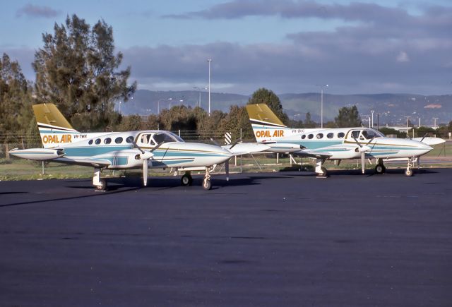 Cessna 421 (VH-TWH) - OPAL AIR - CESSNA 421B GOLDEN EAGLE - REG : VH-TWH (CN 0913) - ADELAIDE INTERNATIONAL AIRPORT SA. AUSTRALIA - YPAD 2/7/1983 ANOTHE SLIDE SCAN AND CONVERSION HD