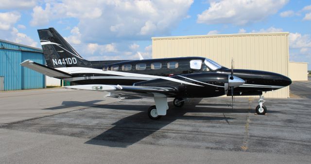 Cessna Conquest 2 (N441DD) - A 1985 model (serial number 441-341) Cessna 441 Conquest II at Boswell Field, Talladega Municipal Airport, AL during NASCAR'S 2023 YellaWood 500 race at Talladega Superspeedway - October 1, 2023.