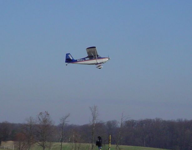 N281J — - Low approach to runway 09; 3/13/09