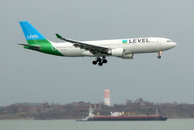 Airbus A330-200 (EC-MOU) - Operated by Iberia, LEVEL is in its first week of twice weekly flights from Barcelona to Boston
