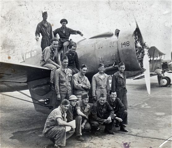 — — - Possibly Roosevelt Field, circa mid 1940s. My dad, now 91, back row, 2nd from right.