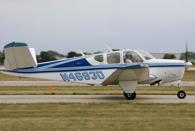 Beechcraft 35 Bonanza (N4693D) - EAA23, on flightline.