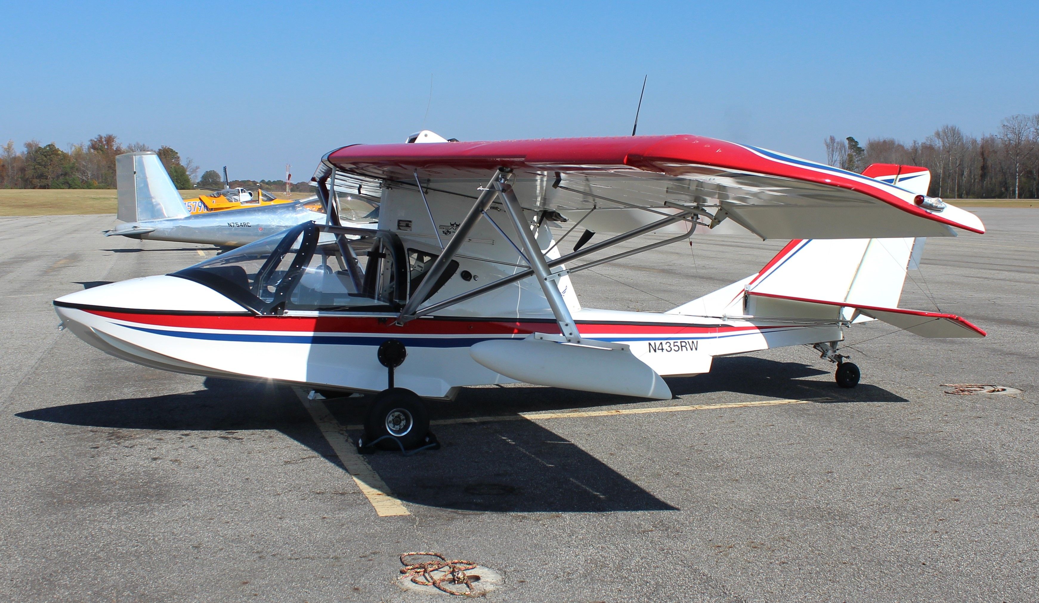 PROGRESSIVE AERODYNE SeaRey (N435RW) - A 2004 model Progressive Aerodyne SeaRey on the ramp at Folsom Field, Cullman Regional Airport, AL - October 4, 2022. 