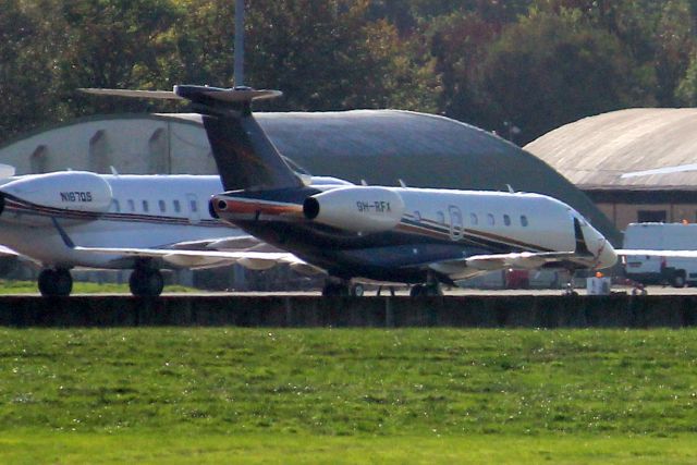 Embraer Legacy 550 (9H-RFX) - Flexjet Operations Malta Legacy 500 on 10-Oct-22 recently arrived from LFPB as FJO52R.