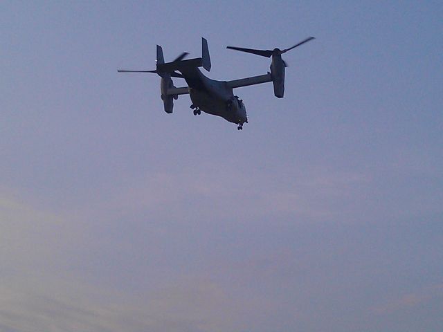 Bell V-22 Osprey — - Osprey coming in for a landing at the Pentagon