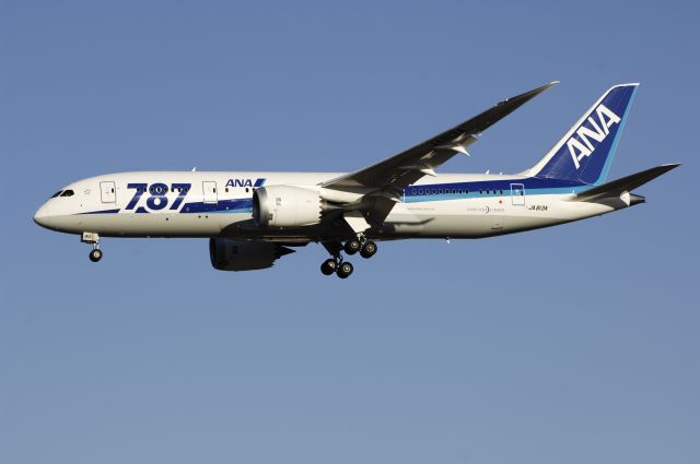 Boeing 787-8 (JA813A) - Final Approach to Narita Intl Airport Rwy34L on 2012/12/11