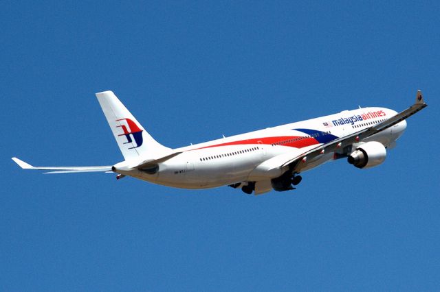 Airbus A330-300 (9M-MTJ) - Getting airborne off runway 23 and heading home to Kuala Lumpur, Malaysia. Thursday 20th December 2012.