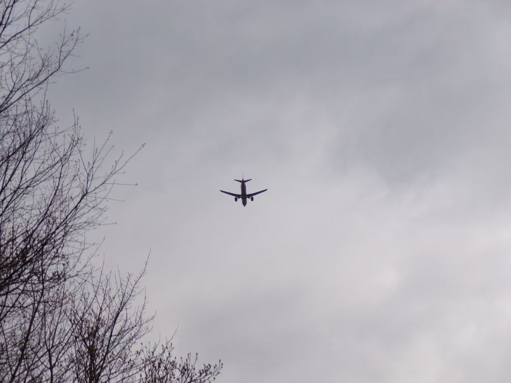 Airbus A320 — - AAL 876 Preparing for Final Approach to AVP Wilkes-Barre Scranton Int'l Airport. Caught me by Surprise. CAMERA USED WAS A KODAK PIXPRO AZ401.
